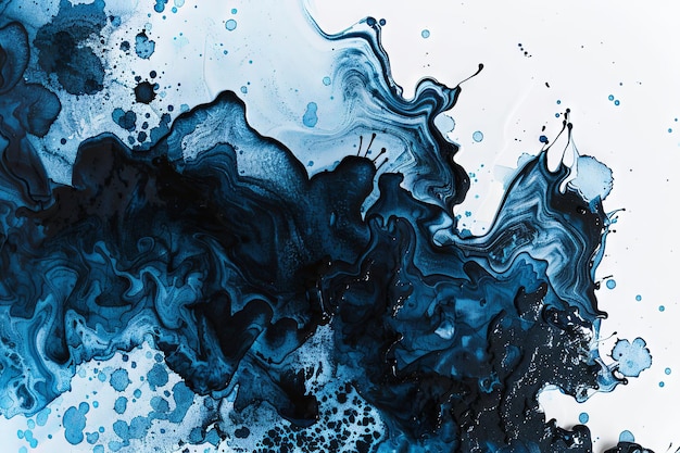 azul acuarela gradiente pintura grunge textura de fondo IA generativa