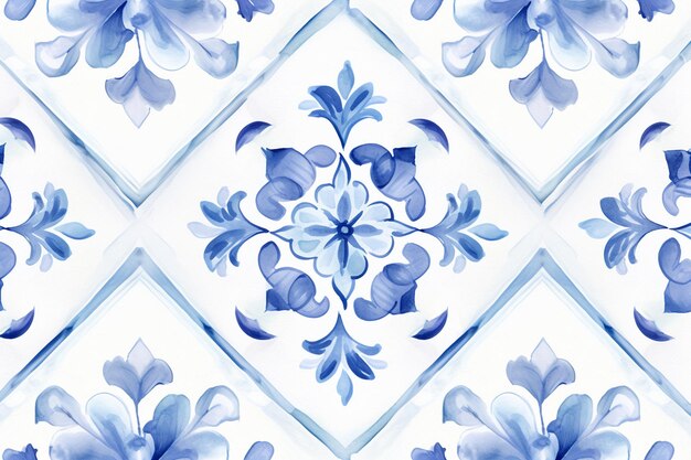 Foto azul de los azulejos ai