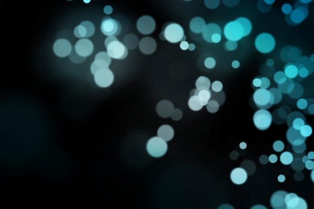 azul claro borroso de Navidad fondo negro abstracto negro desenfocado borroso puntos de luz negro