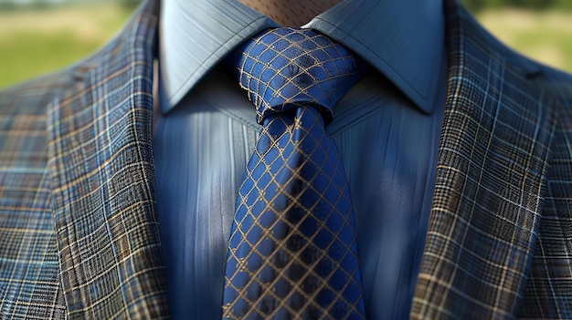 El azul y el gris son una combinación perfecta y esta corbata es el accesorio perfecto para cualquier traje