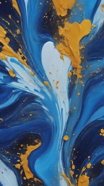 Azul con manchas fondo de pintura mixta abstracta