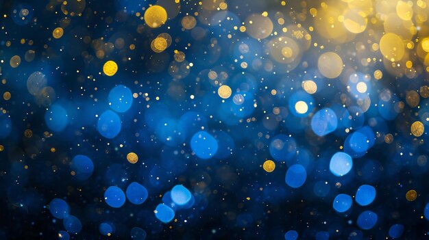 azul y oro fondo abstracto y Booker en la víspera de Año Nuevo Generativo Ai