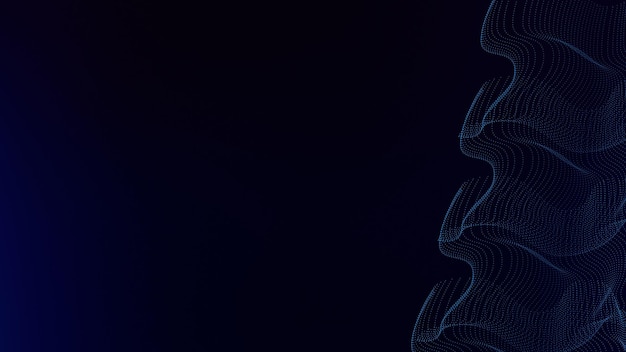 Azul oscuro Líneas abstractas modernas Horizontales Tecnología futurista Fondo 14