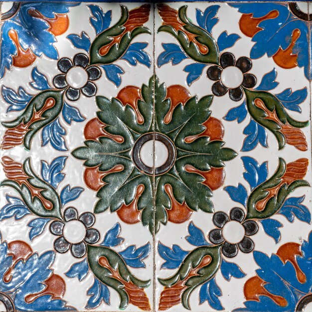 Azulejo árabe pintado a mano - arte decorativo