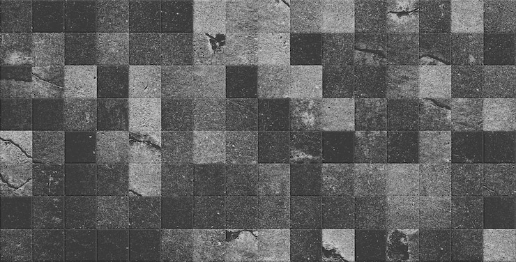 Foto azulejo de cerámica antigua con textura de cemento azulejo de mosaico de piedra de cemento y hormigón