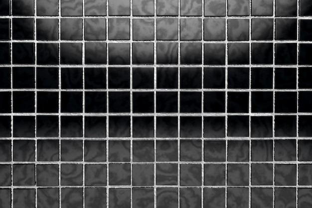 Azulejo negro. Fondo de superficie de azulejo brillante negro