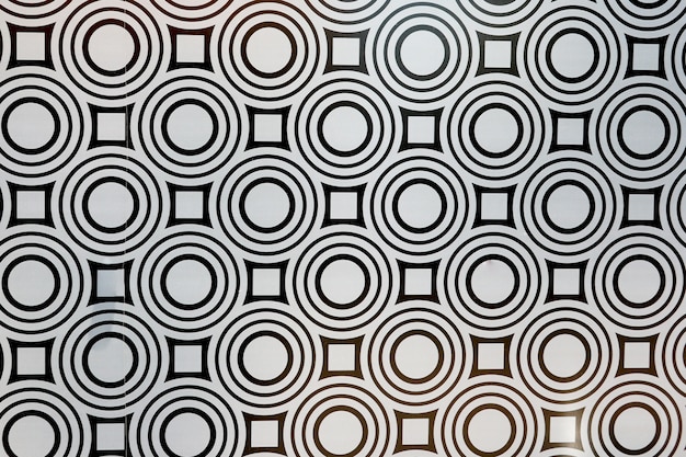 Azulejo patrón mosaico mediterráneo transparente ornamento blanco y negro