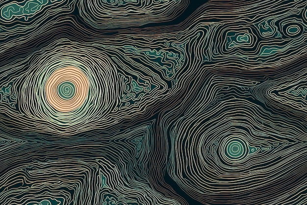 Azulejo de patrones sin fisuras con tronco de árbol cortado Textura de madera AI generativa