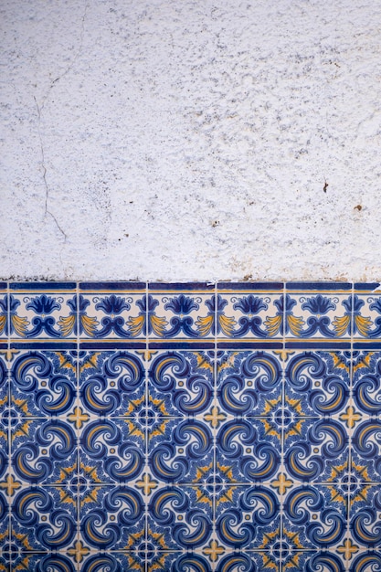 Foto azulejo típico de la región del algarve portugal