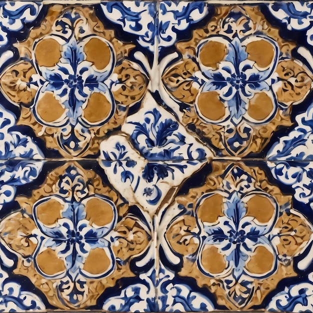 azulejos de alta resolución sin costura de Portugal o España