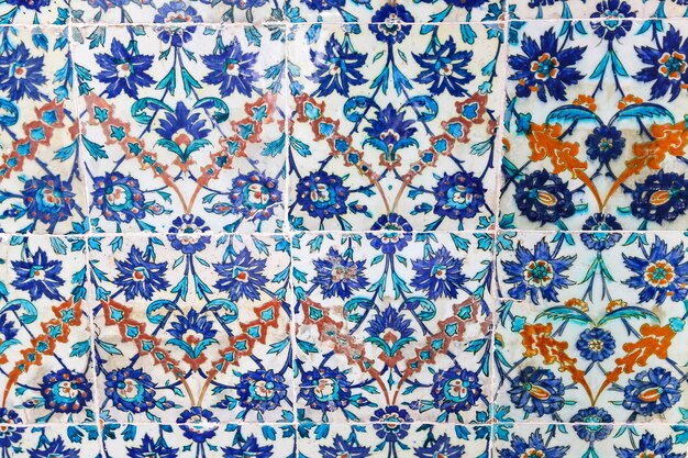 Azulejos azules en el Palacio de Topkapi