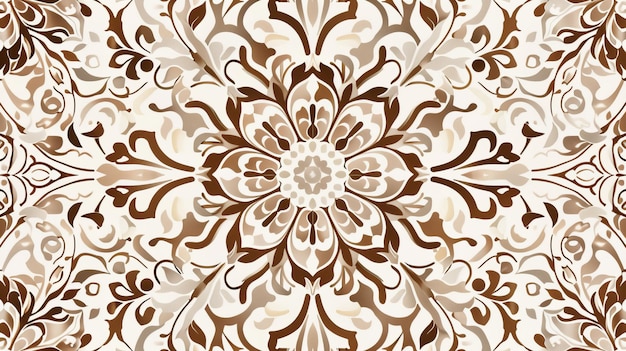 azulejos Boho ogee tradicional interior oriental tecido impresso papel de parede chão desenho vintage intrincado estilizado elementos de mandala de flores borda de azulejos Scallop