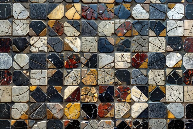 azulejos de cerámica con patrón geométrico de mosaico abstracto