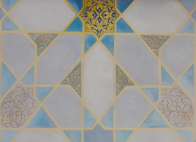 Azulejos de cerámica de patrón de mosaico abstracto sin fisuras para el interior