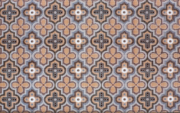 Azulejos de cerámica de patrón de mosaico abstracto sin fisuras para el interior