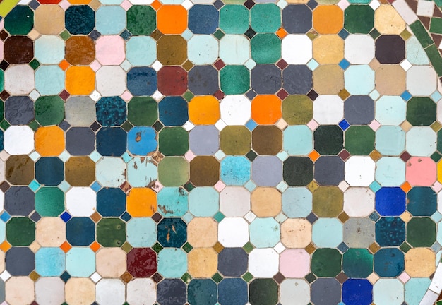 Foto los azulejos de color de fondo los pisos de piedra de color el mosaico retro azulejos vintage la pared de terrazo