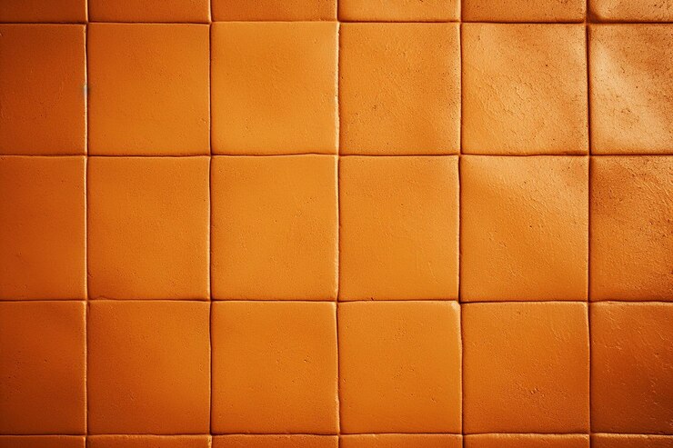 Foto azulejos com acabamento de terracota