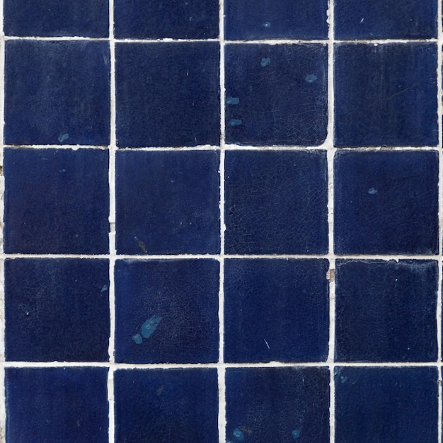Foto azulejos cuadrados azules