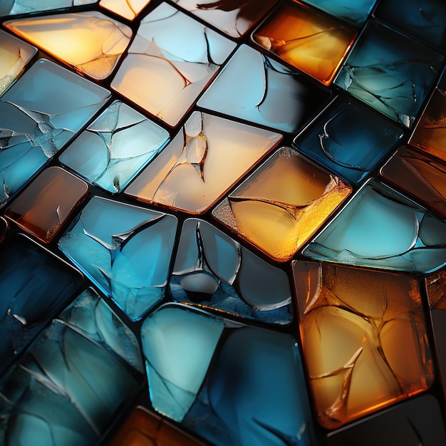 Azulejos de mosaico de vidro coloridos