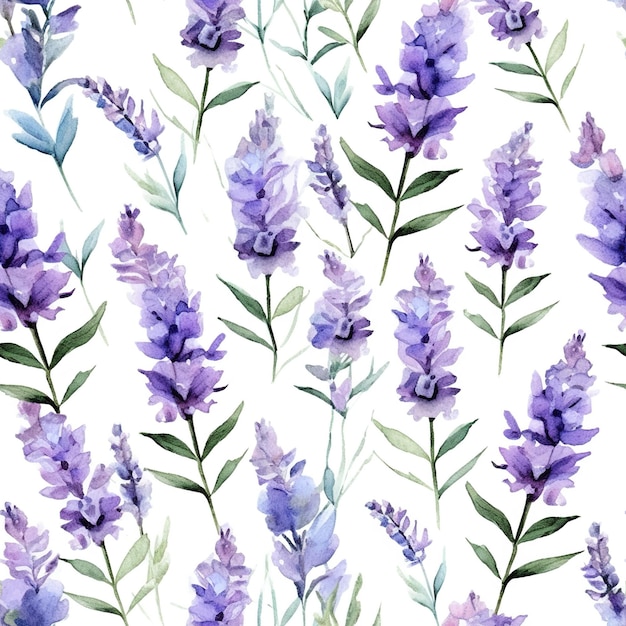 Azulejos de padrão de flor de lavanda