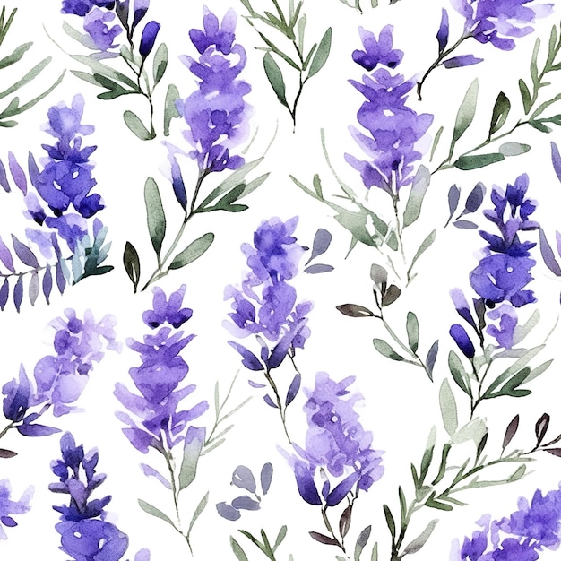 Azulejos con estampado de flores de lavanda