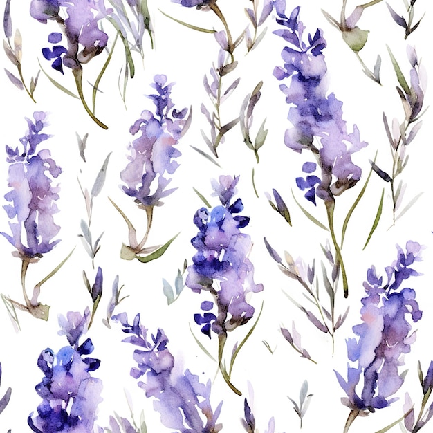 Azulejos con estampado de flores de lavanda