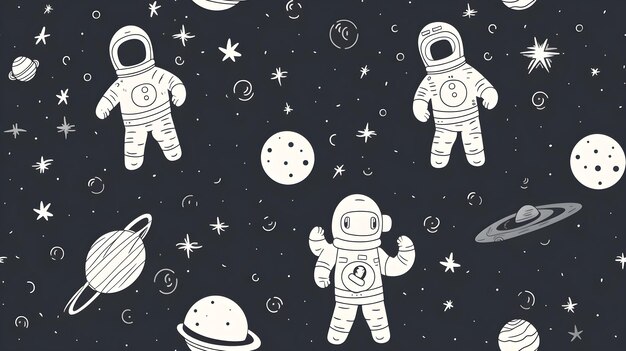 Foto azulejos de fondo de astronauta espacial