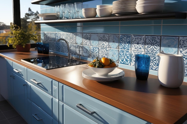 azulejos marroquinos cozinha splashback fotografia de publicidade profissional