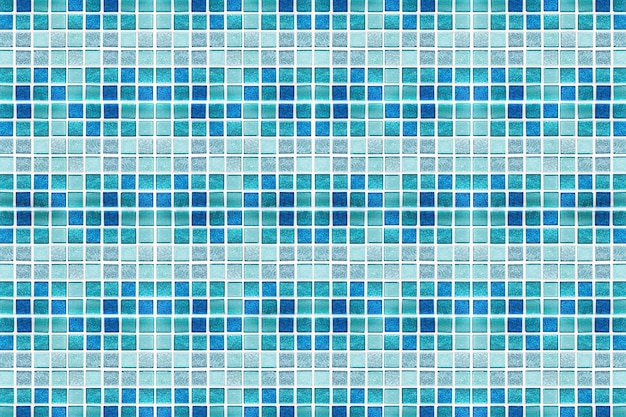 Azulejos de mosaico azul abstracto para el fondo