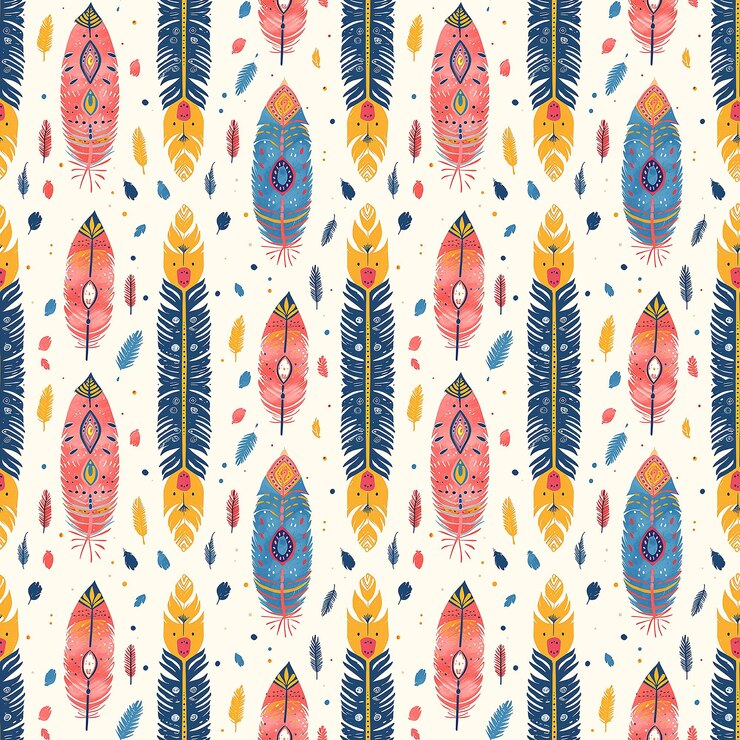 Foto azulejos de patrón sin costuras de estilo boho