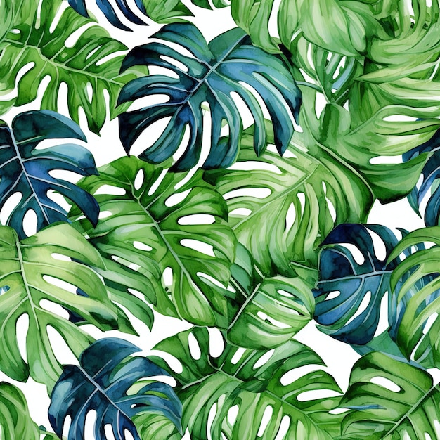 Azulejos de patrón de hojas de Monstera