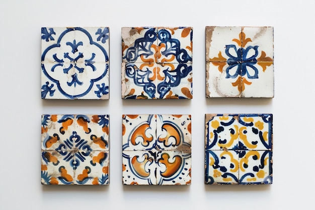 Foto azulejos portugueses sem costura patchwork colorido de azulejo azulejos espanha decoração islâmico árabe indiano