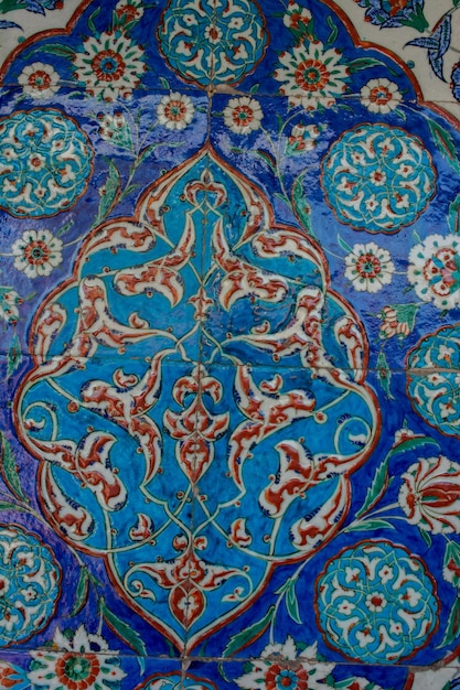Azulejos turcos artesanais antigos otomanos