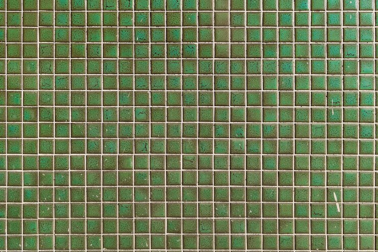 azulejos verdes con un fondo verde