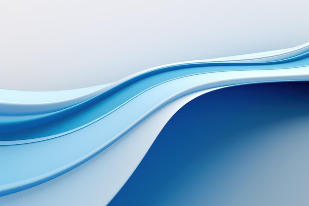 Azure Symphony Abstract Fundo com linhas azuis curvas