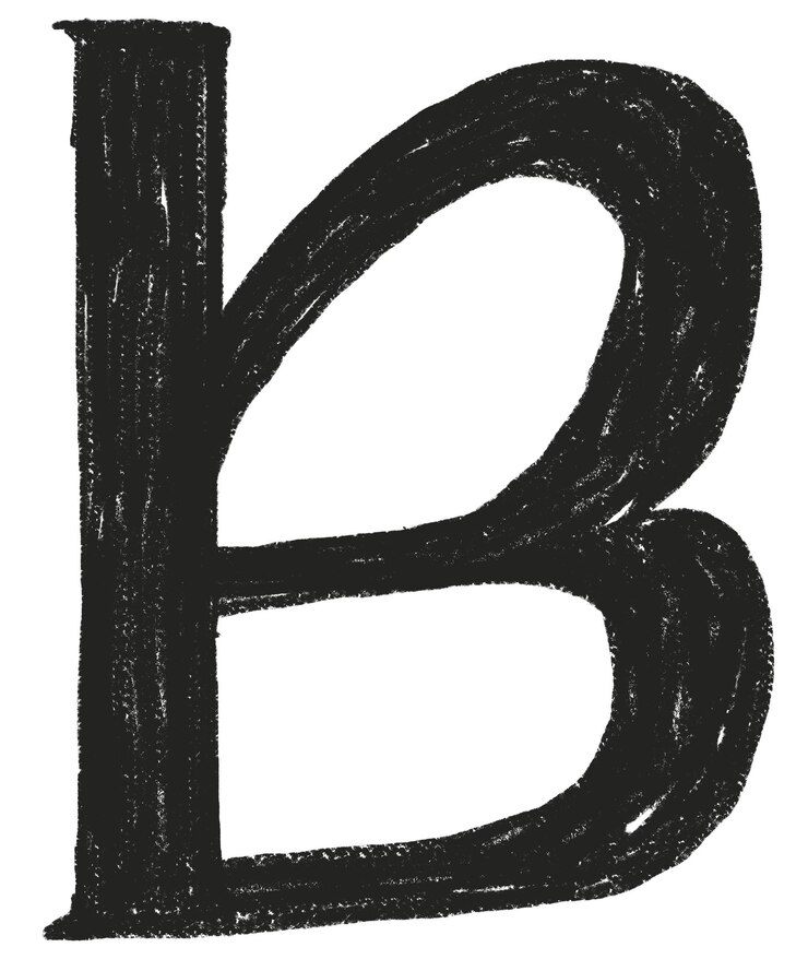 B letra png fuente de lápiz de colores fondo transparente