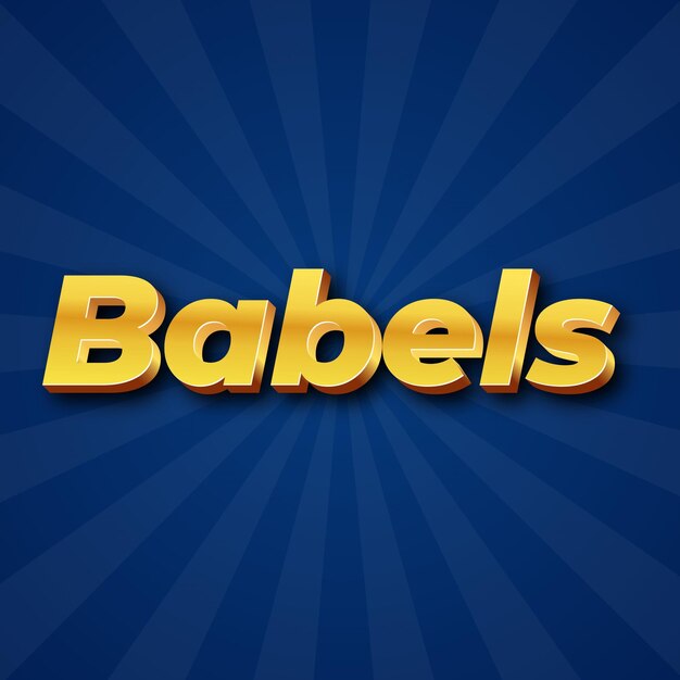 Babels Text effect Gold JPG atraente cartão de fundo foto confete