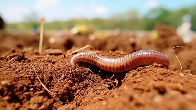 Foto una babosa está en el suelo en la tierra