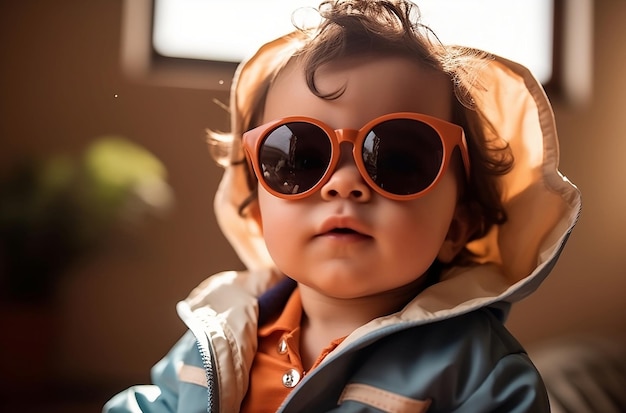 Baby mit Sonnenbrille