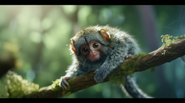 Baby Monkey HD 8K Tapetenhintergrund Fotobild