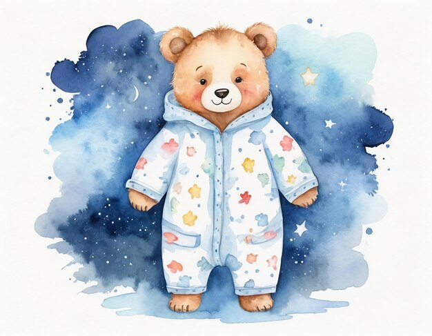 Baby-Nacht-Bär-Illustration