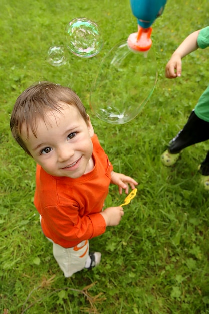 Baby- und Seifenblasen