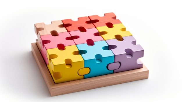 Baby39s Soft Puzzle em fundo branco