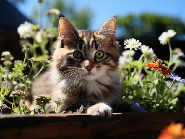 Babykatzen-Hintergrundblume