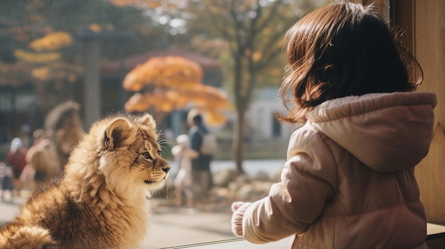 Babys erster Besuch im Zoo