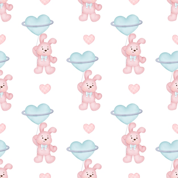 babyshower lindo conejo de patrones sin fisuras