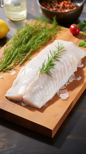 Foto bacalaopescado blanco de sabor suave ideal para freír