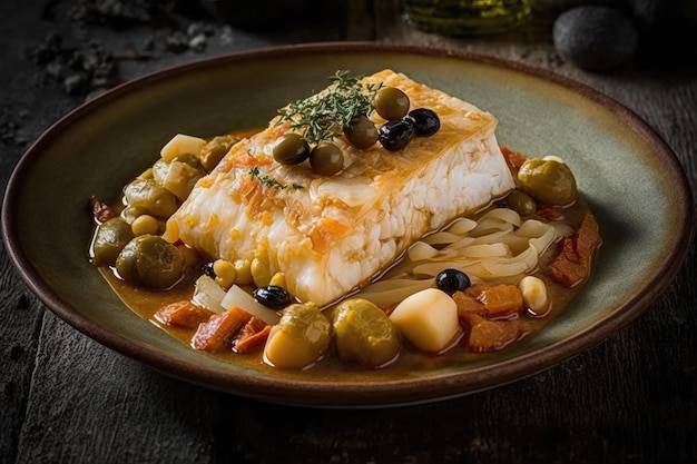 Foto bacalhau a gomes de sá feito com bacalhau salgado e seco em lascas cozidas com batatas um prato tradicional português