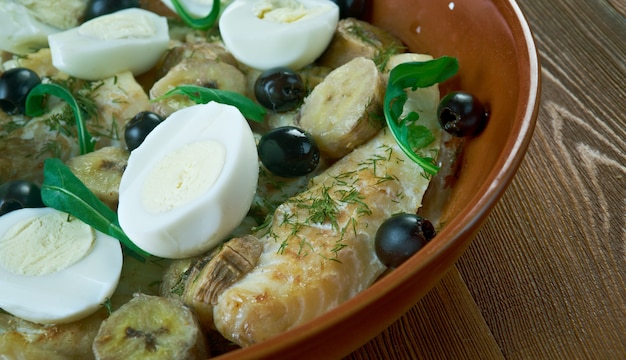 Bacalhau de Sal com Ovos. pratos mais populares