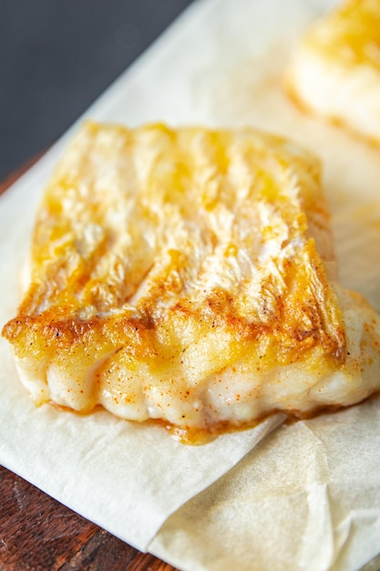 bacalhau frito peixe fresco marisco refeição comida lanche na mesa cópia espaço comida fundo rústico